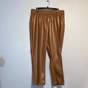Faux Leather Trousers